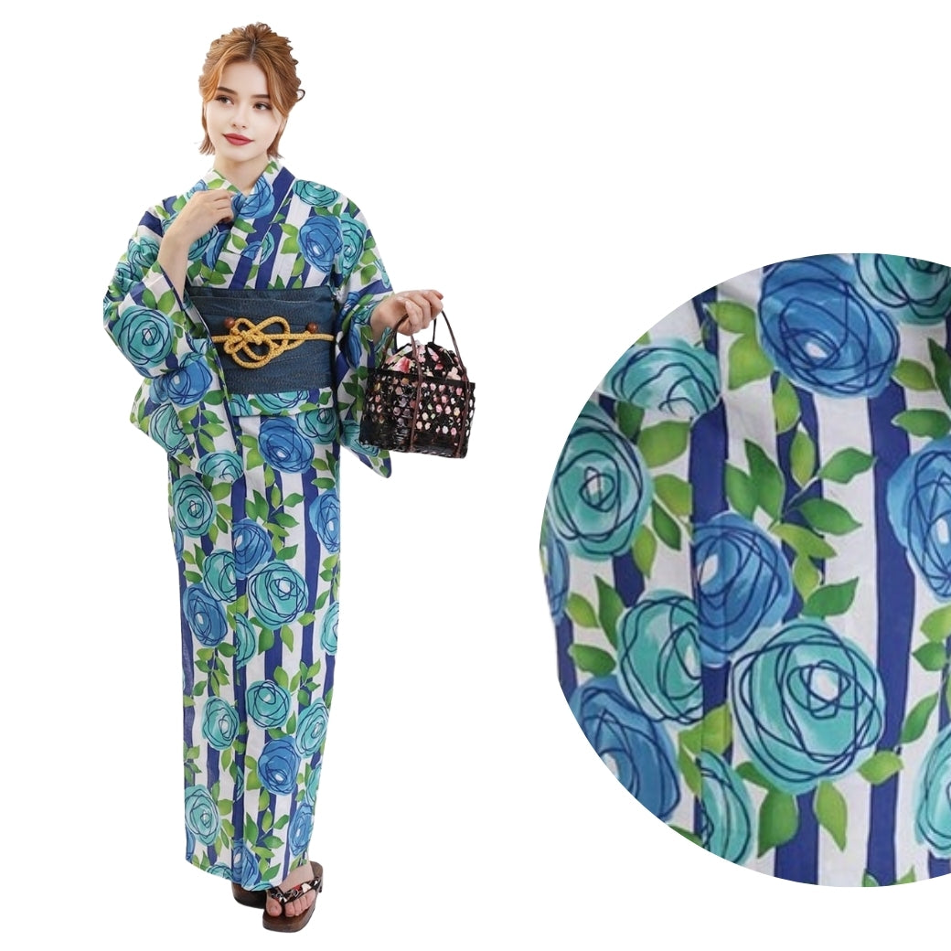 Yukata Set – Japanese Summer Kimono with Obi
