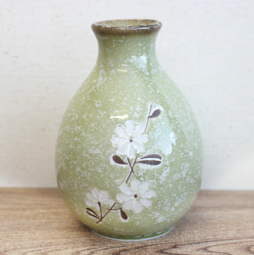 Hanao Hiwa Tokkuri & 2Cups Set Minoyaki
