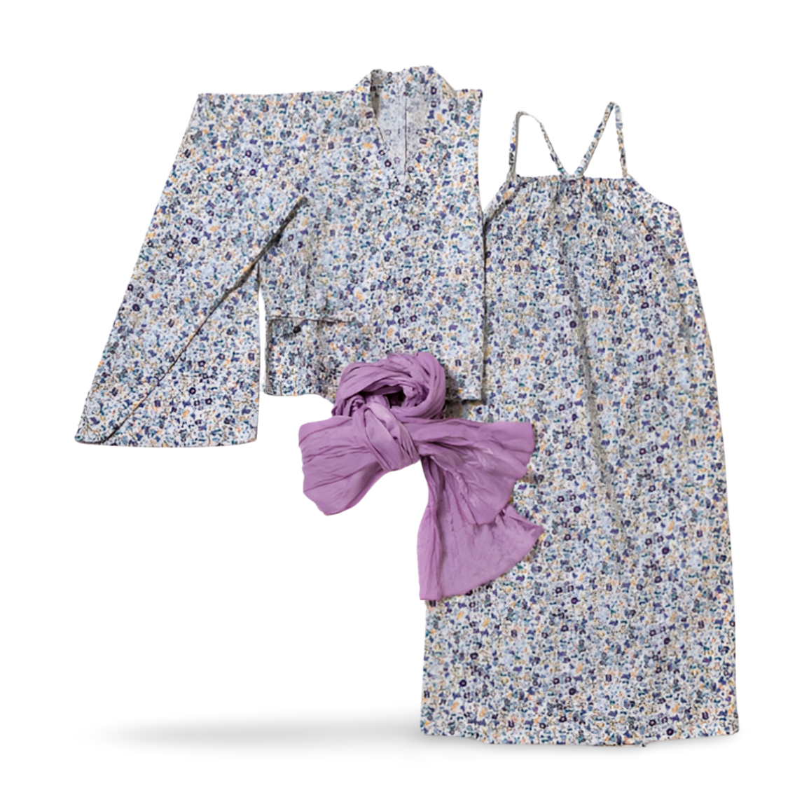 2-Way Yukata Dress Set for Girls