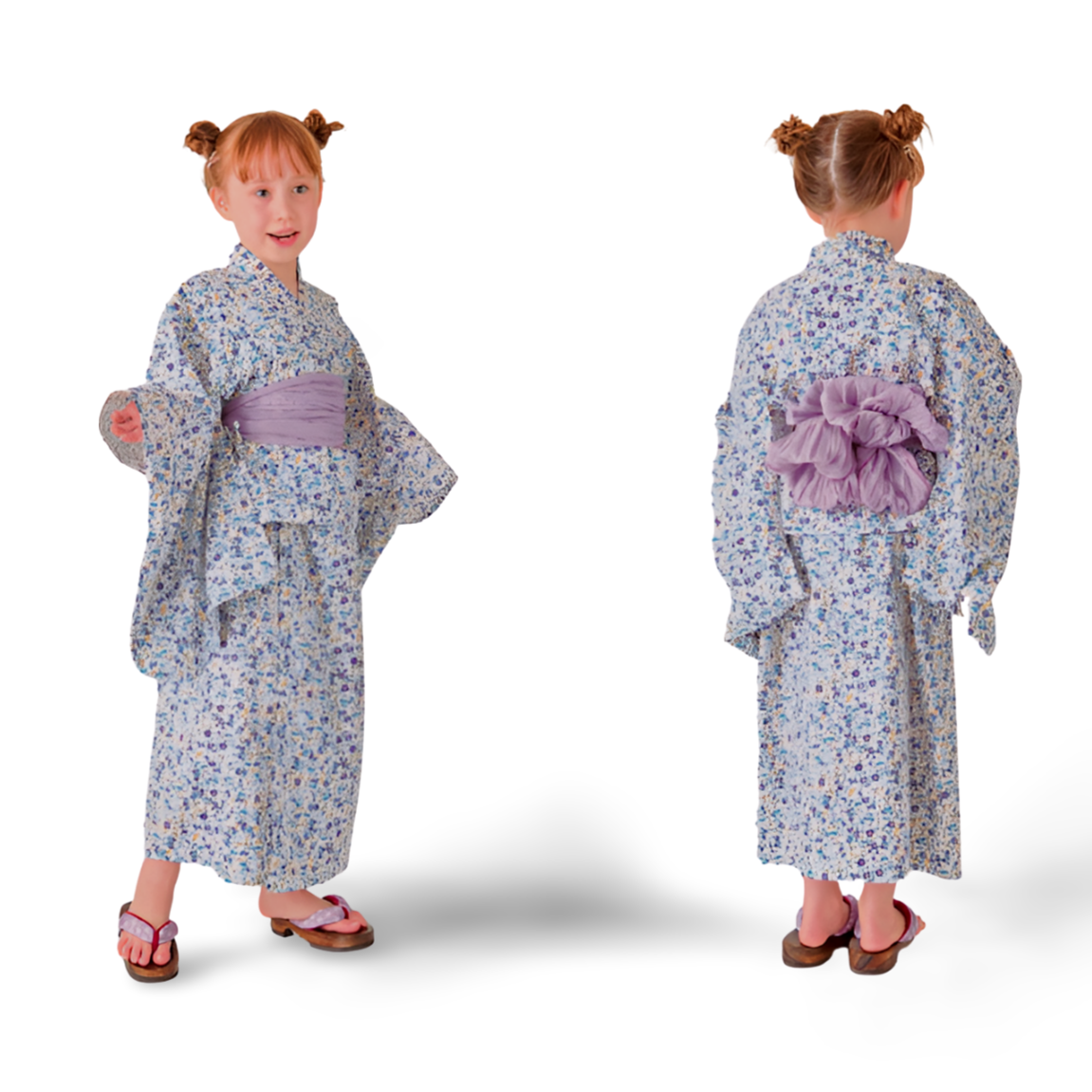 2-Way Yukata Dress Set for Girls