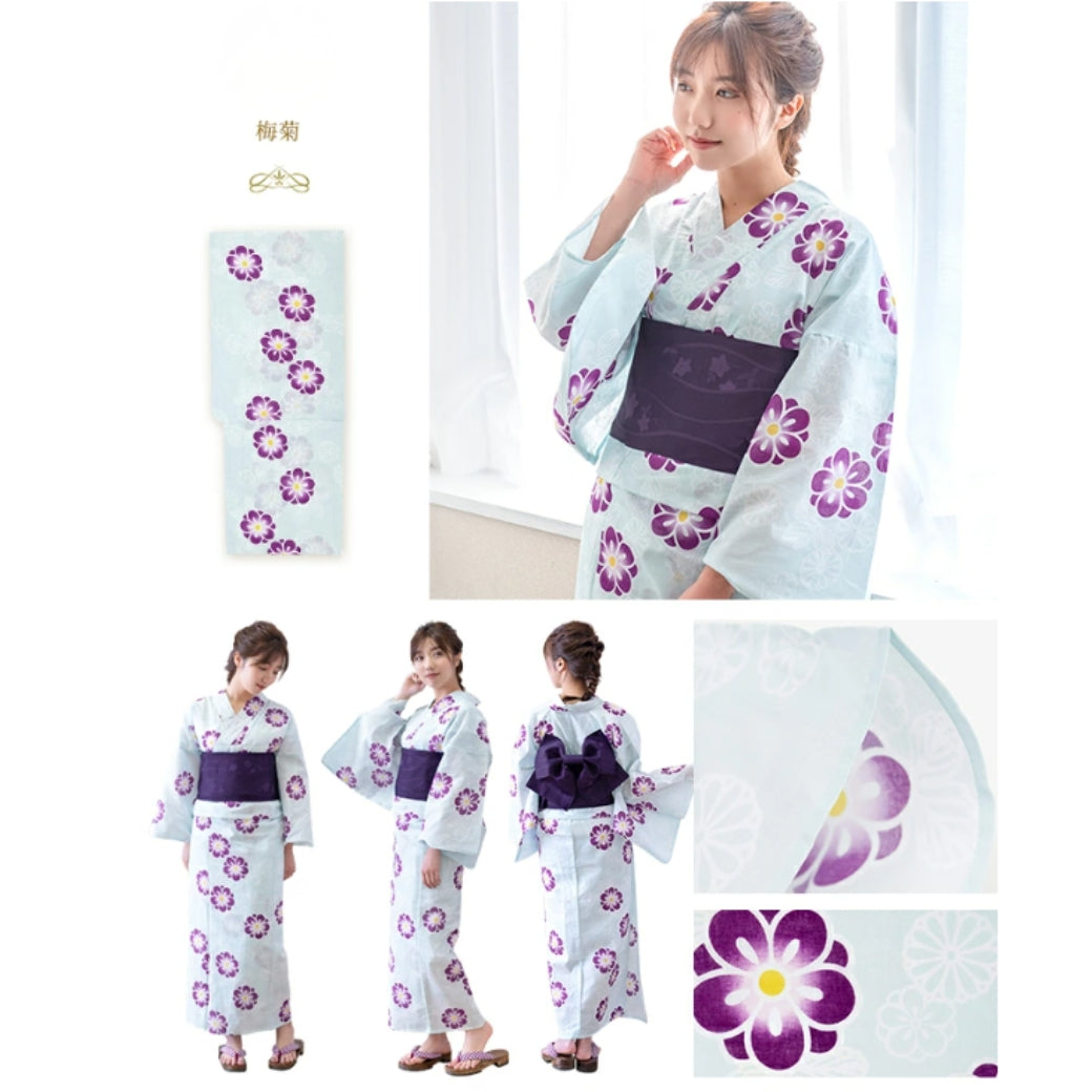 Yukata Set – Japanese Summer Kimono with Obi