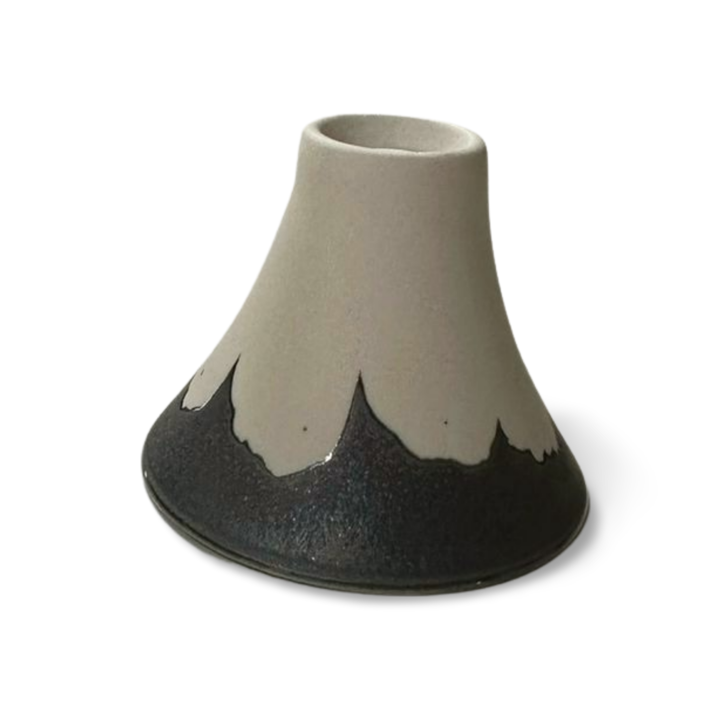 Mount Fuji Design Minoyaki Sakazuki Sake Ware Sake Cup Japanese Porcelain Guinomi Sake Cup