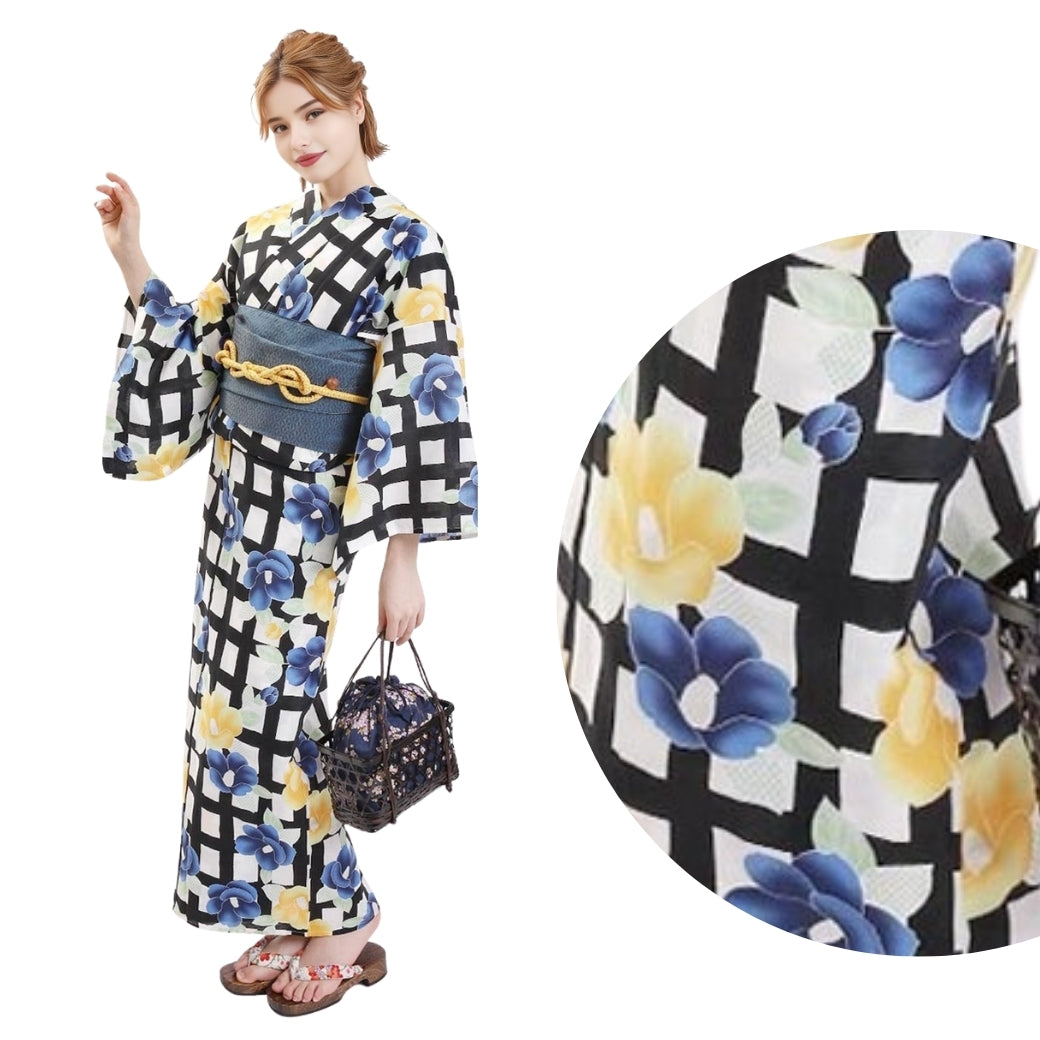 Yukata Set – Japanese Summer Kimono with Obi