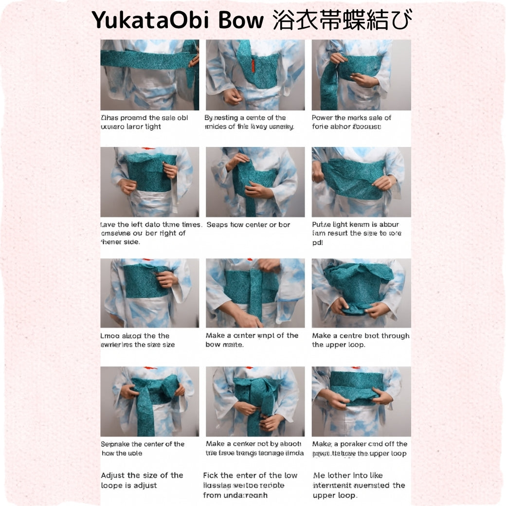 Yukata Set – Japanese Summer Kimono with Obi