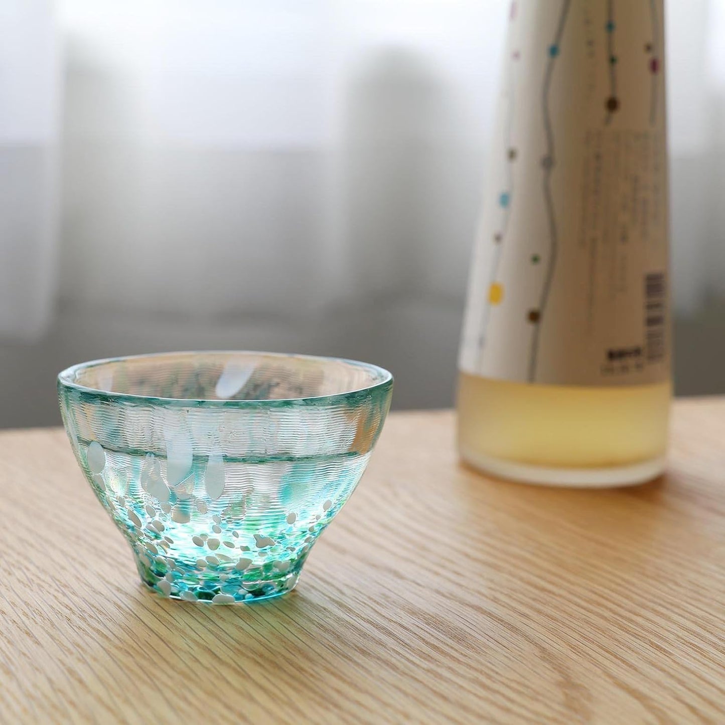 Tsugaru Vidro Sake Cup Traditional Japanese Glass Handmade Made in Japan