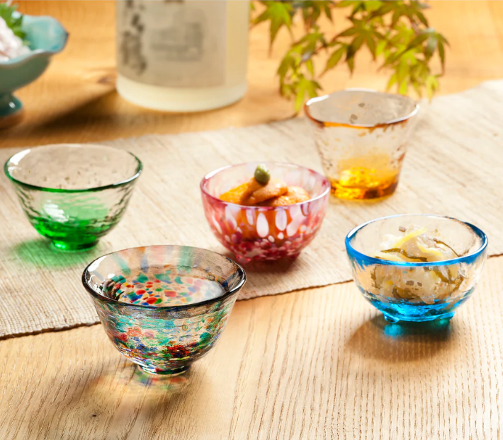 Tsugaru Vidro Mini Sake ５Cups Set