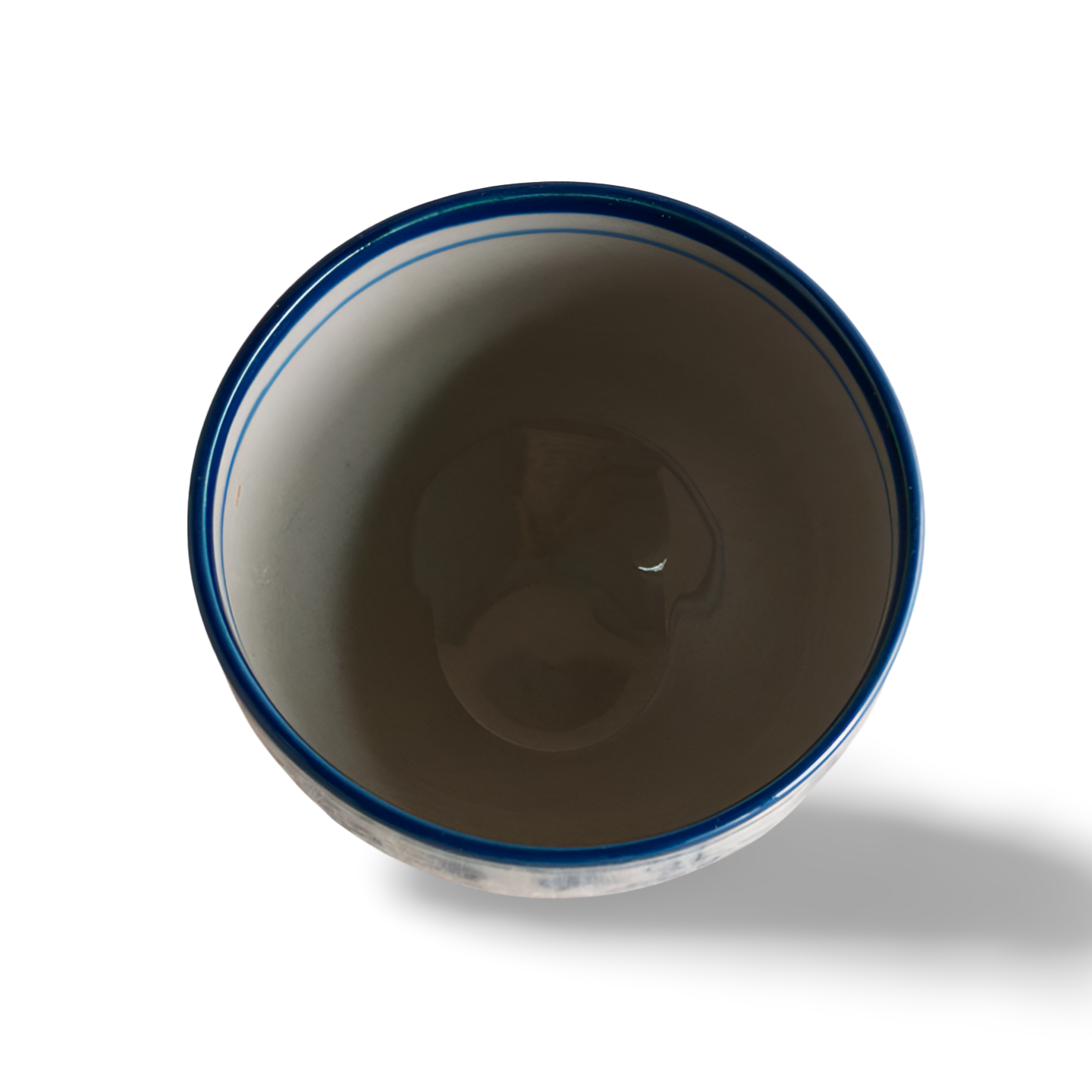 Aizome Kobana Karakusa Ochoko Indigo Floral Sake Cup
