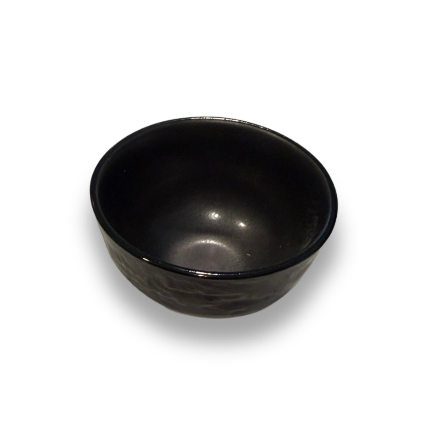 Handcrafted Minoyaki Black Glaze 'Kuroyu' Sake Cup- Minimalist Wabi-Sabi Guinomie