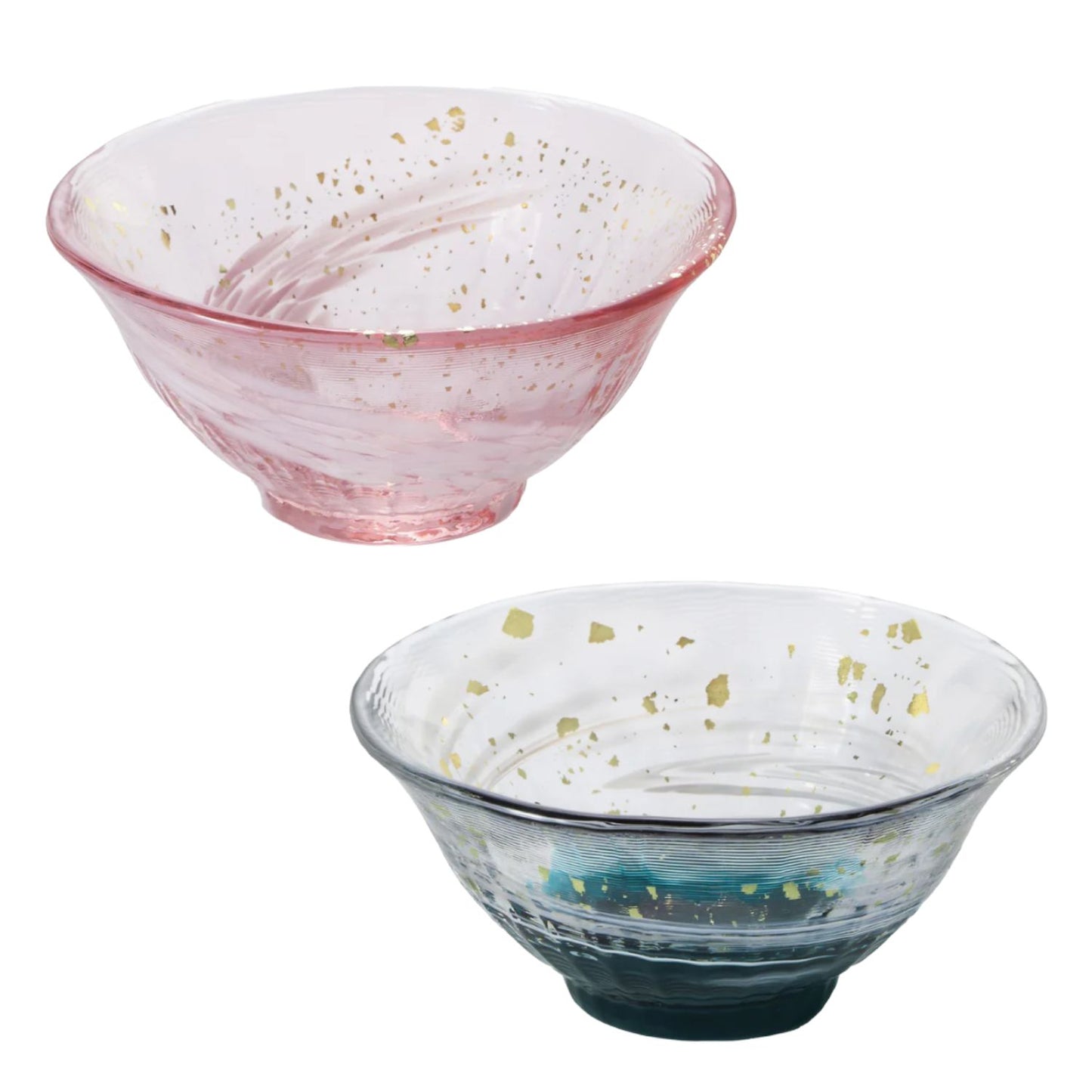 Tsugaru Vidro "Sayaka" Gold Leaf Sake Cup — Early Summer & Spring Blossom