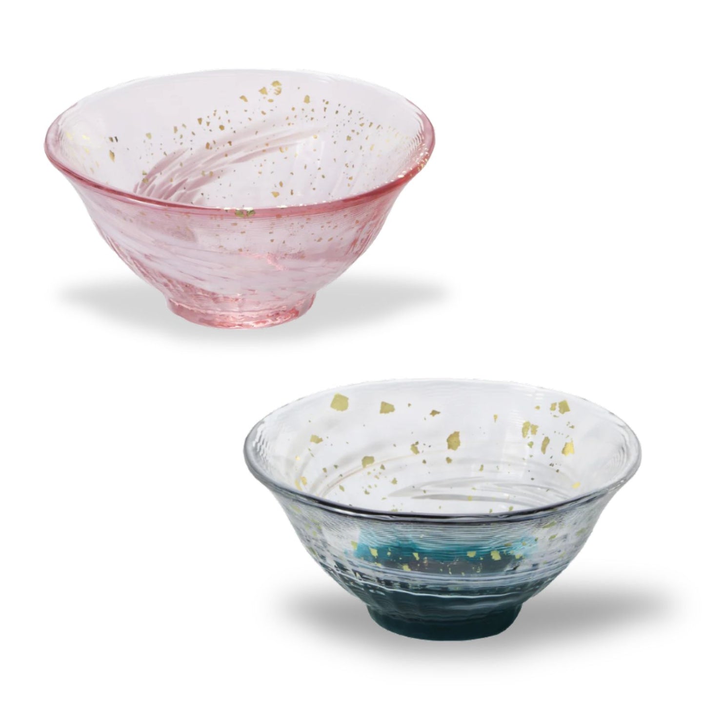 Tsugaru Vidro "Sayaka" Gold Leaf Sake Cup — Early Summer & Spring Blossom