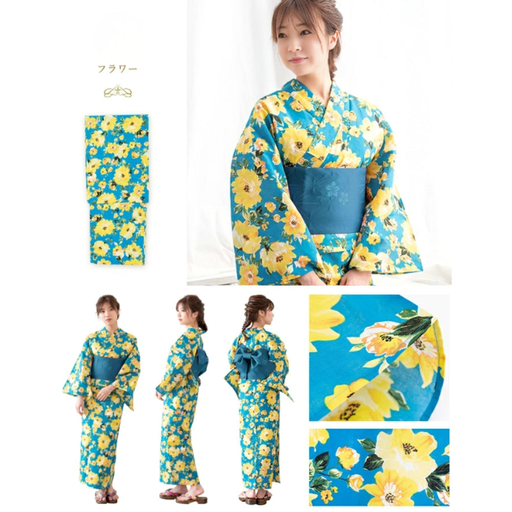 Yukata Set – Japanese Summer Kimono with Obi