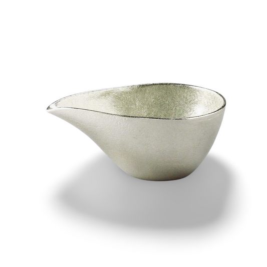 NOUSAKU Katakuchi (Small) – 100% Tin Sake Pourer | Handcrafted in Takaoka, Japan