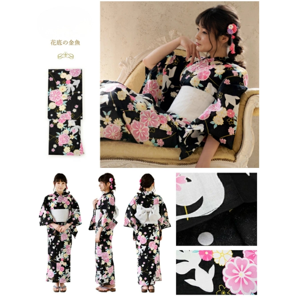 Yukata Set – Japanese Summer Kimono with Obi