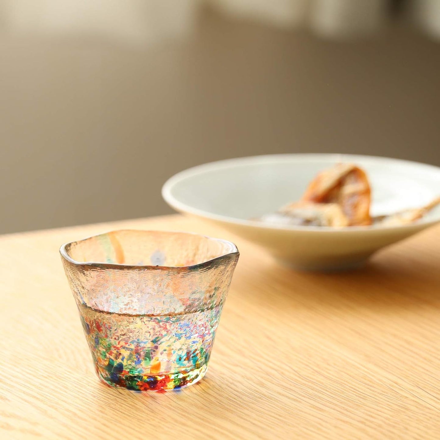 Tsugaru Vidro 5 Sake cups Set Gift Box Traditional Japanese Glass Handmade Made in Japan