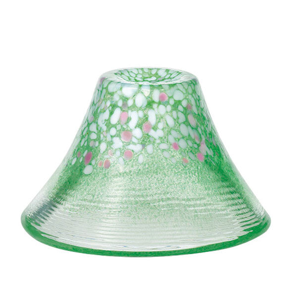 Sakura Mt.Fuji Sake cup Traditional Japanese Glass  Lucky Cup Cherry Blossom Fuji Cold Sake Cup Light Cherry Blossoms Handmade Made in Japan Sakazuki Choko 招福杯 桜 富士山 冷酒杯 冷酒グラス 日本酒  贈答 ギフト 杯 盃 さかずき ガラス