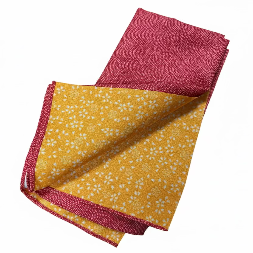 Reversible Furoshiki  – For Small Sake Bottles &Wraping Gifts
