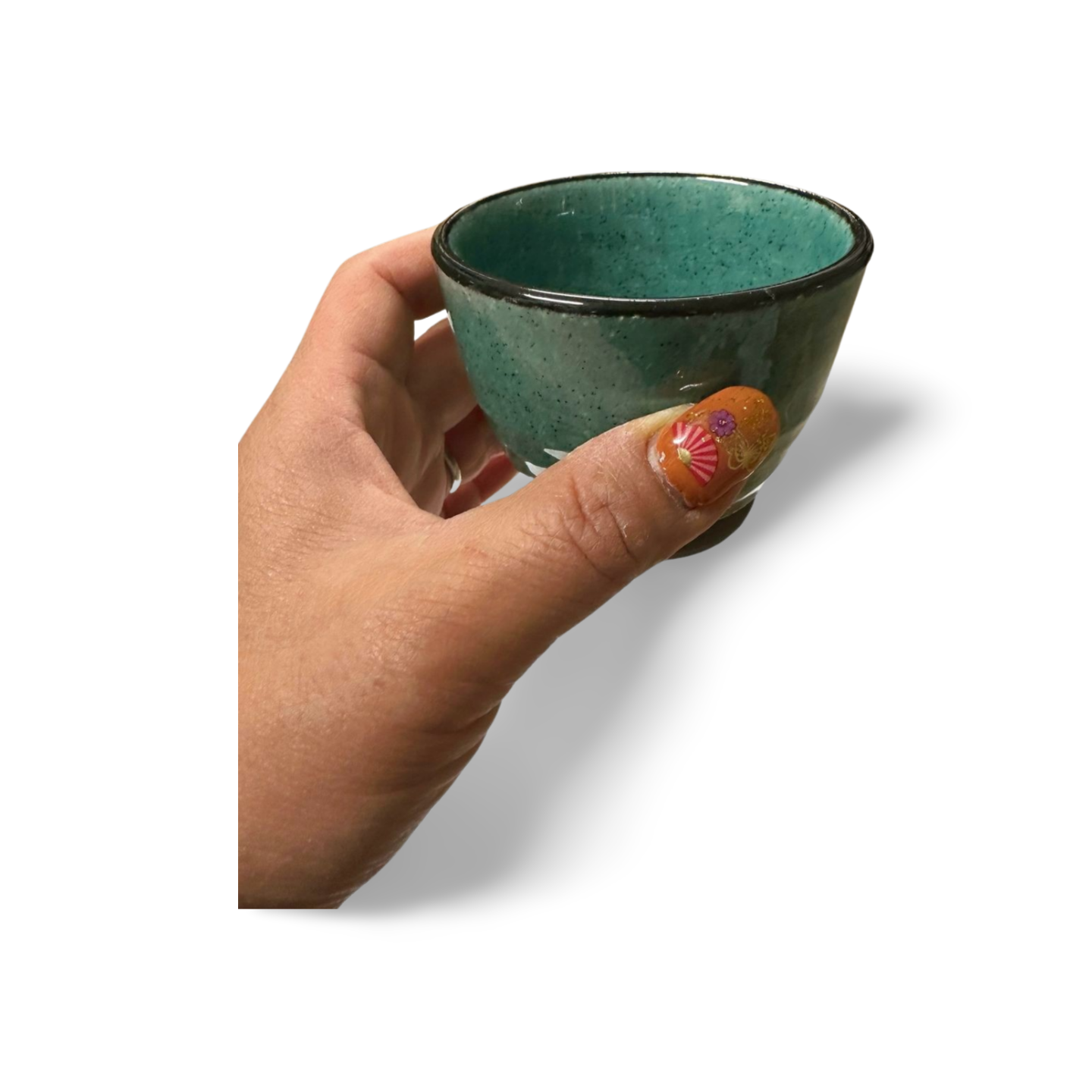 Blue Japanese Porcelain Ochoko Guinomi Sake Cup