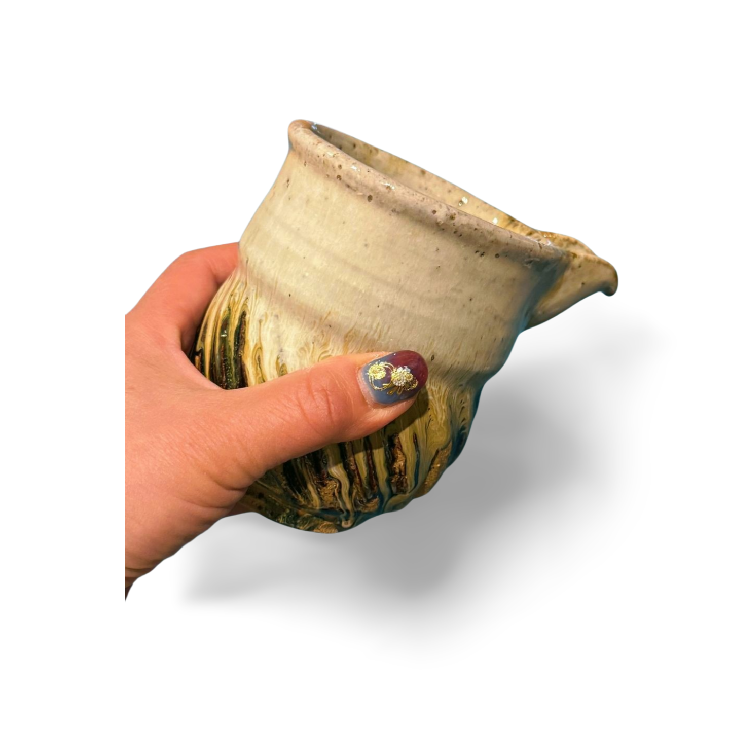 Yamadanishiki Katakuchi L Sake Pitcher – Handcrafted from Rice Field Clay and Straw Ash Glaze